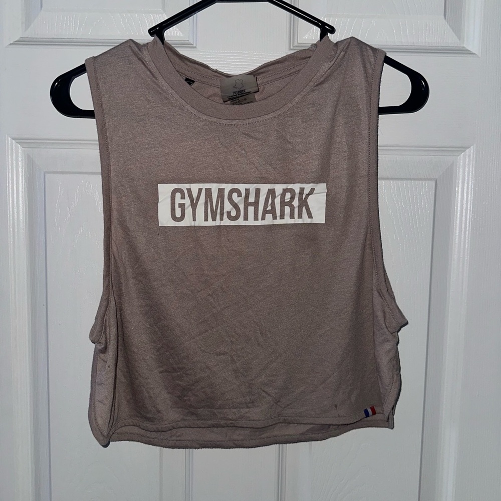 Gymshark Women's Beige Muscle Tee
